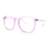 Classic Innocent Girly Geek Round Thin Plastic Fashion Eyeglasses