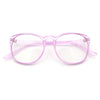 Classic Innocent Girly Geek Round Thin Plastic Fashion Eyeglasses