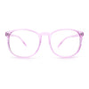 Classic Innocent Girly Geek Round Thin Plastic Fashion Eyeglasses