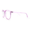 Classic Innocent Girly Geek Round Thin Plastic Fashion Eyeglasses