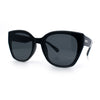 Womens Collapsible Folding Oversized Cat Eye Plastic Sunglasses