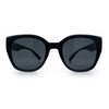 Womens Collapsible Folding Oversized Cat Eye Plastic Sunglasses