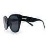 Womens Collapsible Folding Oversized Cat Eye Plastic Sunglasses