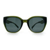 Womens Collapsible Folding Oversized Cat Eye Plastic Sunglasses