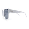 Womens Collapsible Folding Oversized Cat Eye Plastic Sunglasses