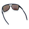 Mens Wrap Arm Oversized Sport Rectangle Mirror Lens Plastic Sunglasses