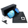 Mens Wrap Arm Oversized Sport Rectangle Mirror Lens Plastic Sunglasses