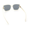 Womens Luxe Rhinestone Jewel Hinge Oversized Rimless Butterfly Sunglasses