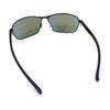 Mens 90s Rectangular Metal Rim Sport Wrap Arm Sunglasses