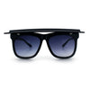 Unique Collapsible Sun Visor Horn Rim Hipster Plastic Sunglasses