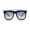 Unique Collapsible Sun Visor Horn Rim Hipster Plastic Sunglasses