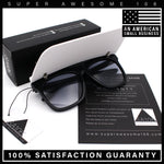 Unique Collapsible Sun Visor Horn Rim Hipster Plastic Sunglasses