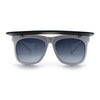 Unique Collapsible Sun Visor Horn Rim Hipster Plastic Sunglasses