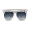 Unique Collapsible Sun Visor Horn Rim Hipster Plastic Sunglasses