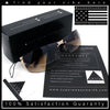Mens 90s Refined Classic Wrap Rimless Rectangle Metal Fashion Sunglasses