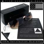 Mens 90s Refined Classic Wrap Rimless Rectangle Metal Fashion Sunglasses