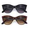 SA106 Womens High Point Squared Half Rim Look Cat Eye Sunglasses