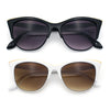 SA106 Womens High Point Squared Half Rim Look Cat Eye Sunglasses