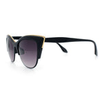 SA106 Womens High Point Squared Half Rim Look Cat Eye Sunglasses