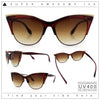 SA106 Womens High Point Squared Half Rim Look Cat Eye Sunglasses