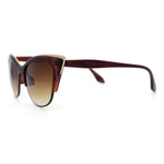 SA106 Womens High Point Squared Half Rim Look Cat Eye Sunglasses