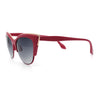 SA106 Womens High Point Squared Half Rim Look Cat Eye Sunglasses