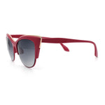 SA106 Womens High Point Squared Half Rim Look Cat Eye Sunglasses