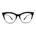 SA106 Womens High Point Squared Half Rim Look Cat Eye Glasses