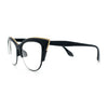 SA106 Womens High Point Squared Half Rim Look Cat Eye Glasses