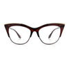 SA106 Womens High Point Squared Half Rim Look Cat Eye Glasses