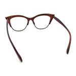 SA106 Womens High Point Squared Half Rim Look Cat Eye Glasses