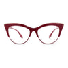 SA106 Womens High Point Squared Half Rim Look Cat Eye Glasses