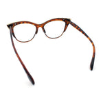 SA106 Womens High Point Squared Half Rim Look Cat Eye Glasses