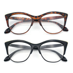 SA106 Womens High Point Squared Half Rim Look Cat Eye Glasses