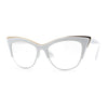 SA106 Womens High Point Squared Half Rim Look Cat Eye Glasses