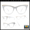 SA106 Womens High Point Squared Half Rim Look Cat Eye Glasses