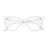 SA106 Womens High Point Squared Half Rim Look Cat Eye Glasses
