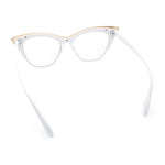 SA106 Womens High Point Squared Half Rim Look Cat Eye Glasses