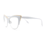 SA106 Womens High Point Squared Half Rim Look Cat Eye Glasses