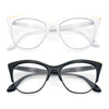 SA106 Womens High Point Squared Half Rim Look Cat Eye Glasses