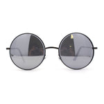 SA106 Beveled Edge Round Circle Lens Groovy Retro Celebrity Sunglasses