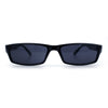 SA106 Mens Hippie Pimp Color Lens Narrow Rectangular Black Frame Sunglasses