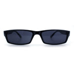 SA106 Mens Hippie Pimp Color Lens Narrow Rectangular Black Frame Sunglasses