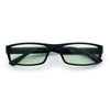 SA106 Mens Hippie Pimp Color Lens Narrow Rectangular Black Frame Sunglasses