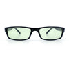 SA106 Mens Hippie Pimp Color Lens Narrow Rectangular Black Frame Sunglasses