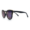 SA106 Womens Color Mirror Reflective Lens Oversize Cat Eye Sunglasses