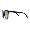 SA106 Womens Color Mirror Reflective Lens Oversize Cat Eye Sunglasses