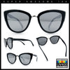 SA106 Womens Color Mirror Reflective Lens Oversize Cat Eye Sunglasses