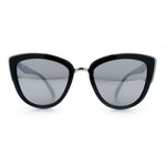 SA106 Womens Color Mirror Reflective Lens Oversize Cat Eye Sunglasses
