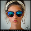 SA106 Womens Color Mirror Reflective Lens Oversize Cat Eye Sunglasses